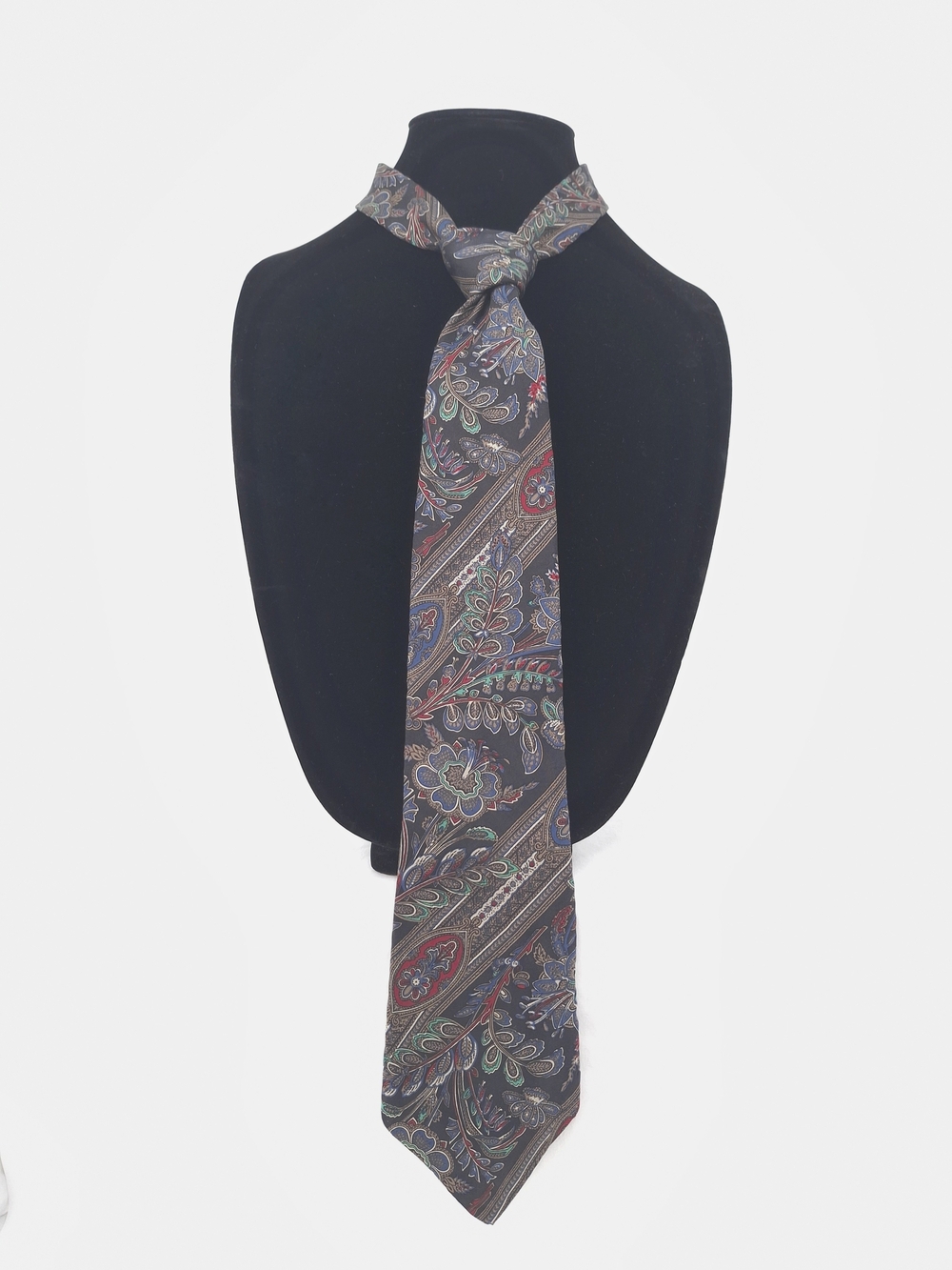 ✨Vintage Mallory & Church Paisley Floral Silk Necktie ✨️